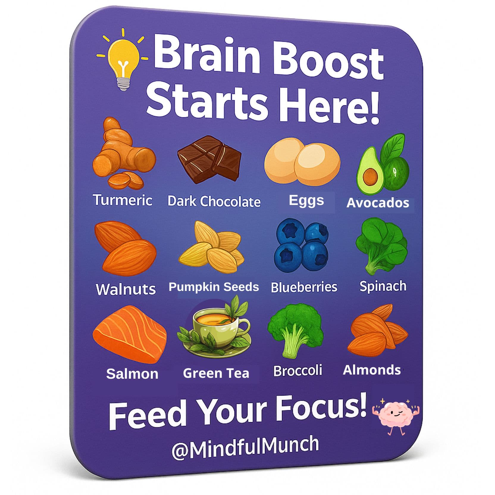 Brain Boost Nutrition Magnet
