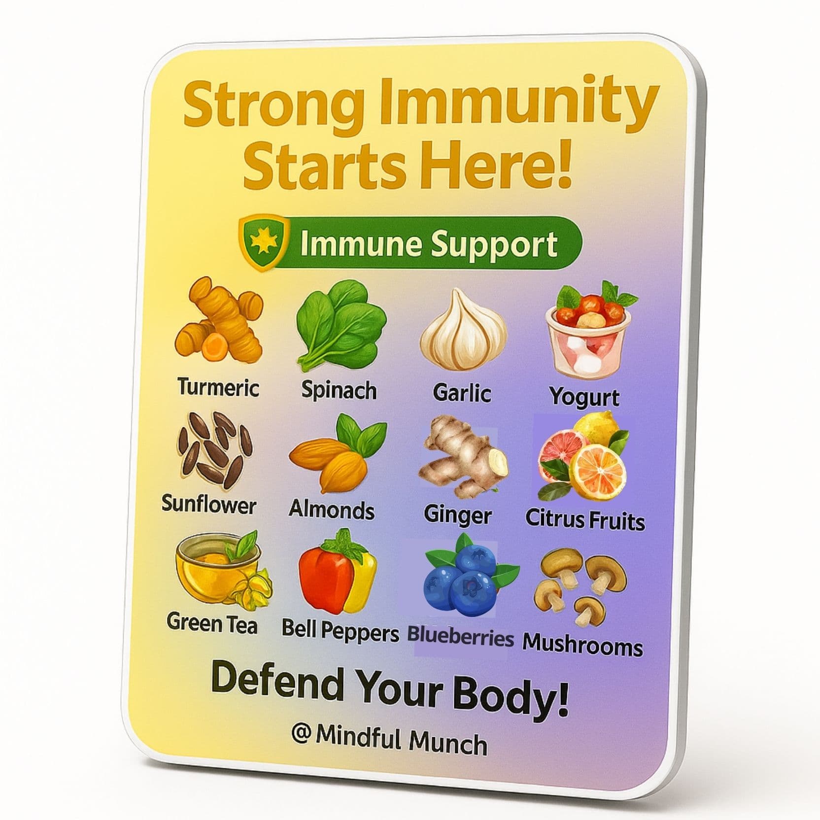 Immune Boost Nutrition Magnet