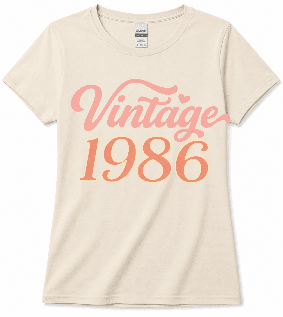 Vintage 1986 Blush Script Tee