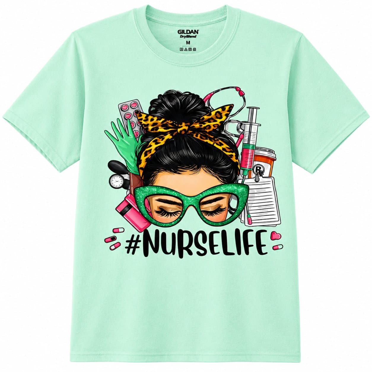 Mint Green #NURSELIFE T-Shirt