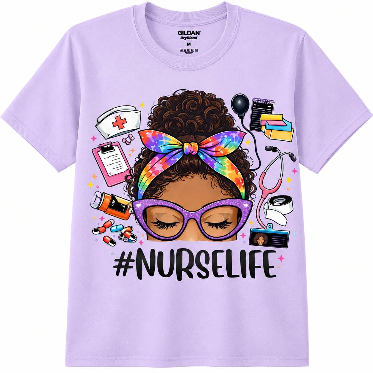 Lilac Nurse Life T-Shirt