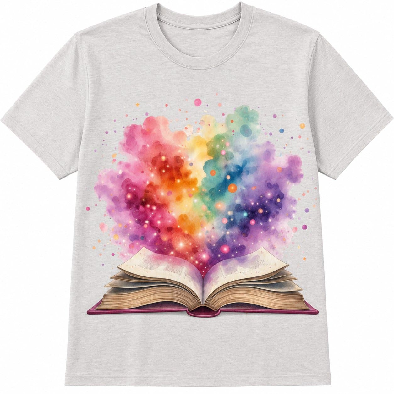 Watercolour Magic Book T-Shirt