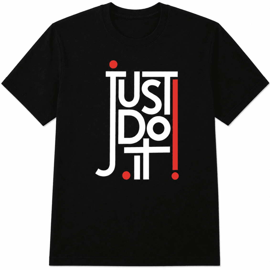 Black Bold Just Do It T-Shirt