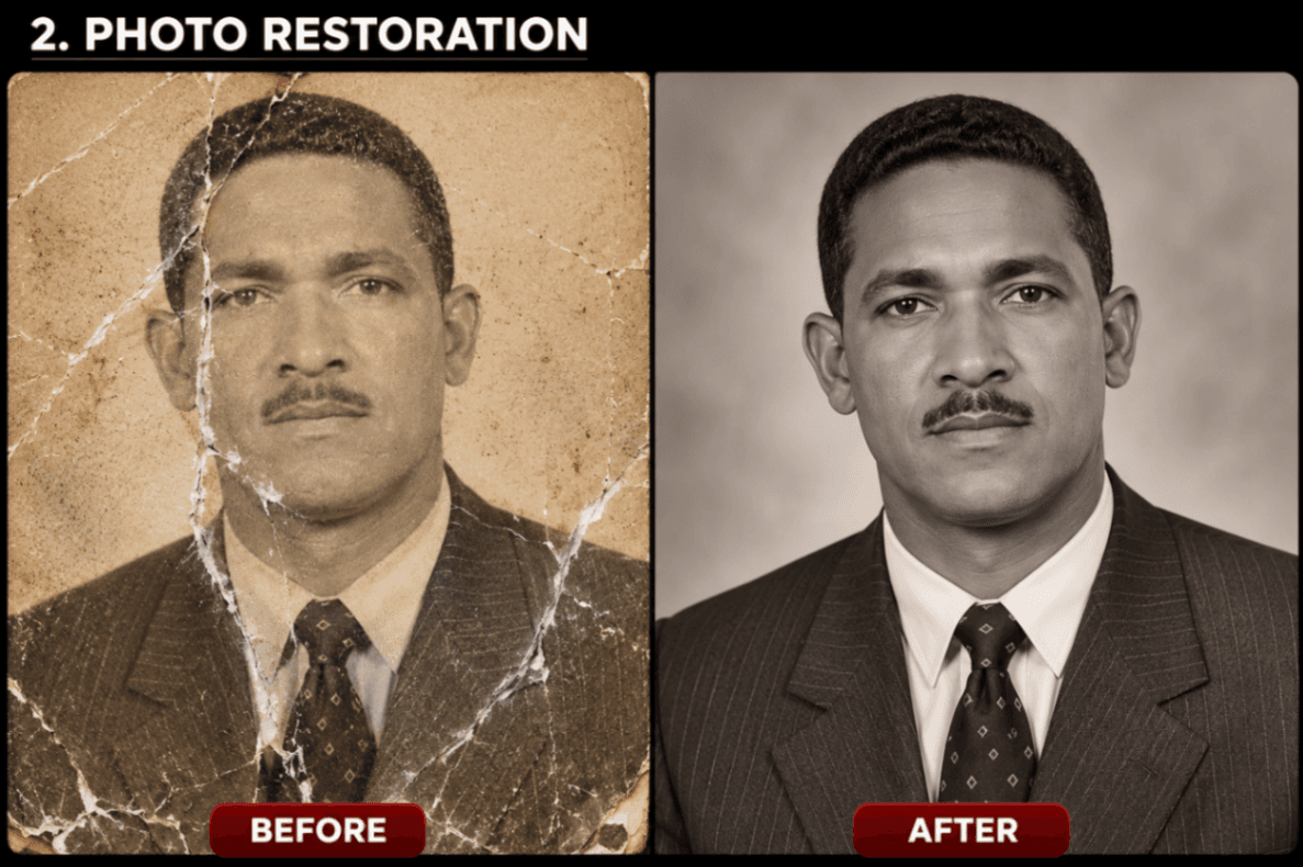 Photo Restoration - Repair Old & Damaged Photos