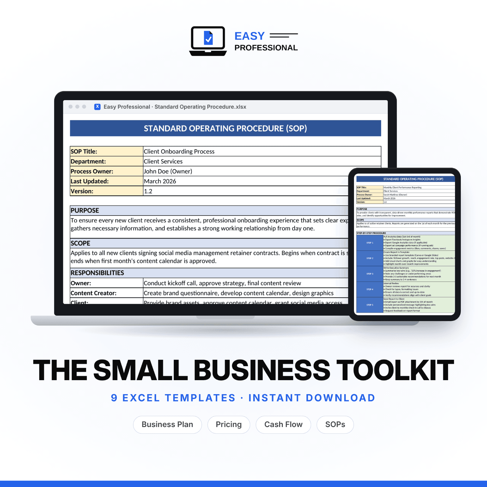 The Small Business Toolkit by Easy Professional