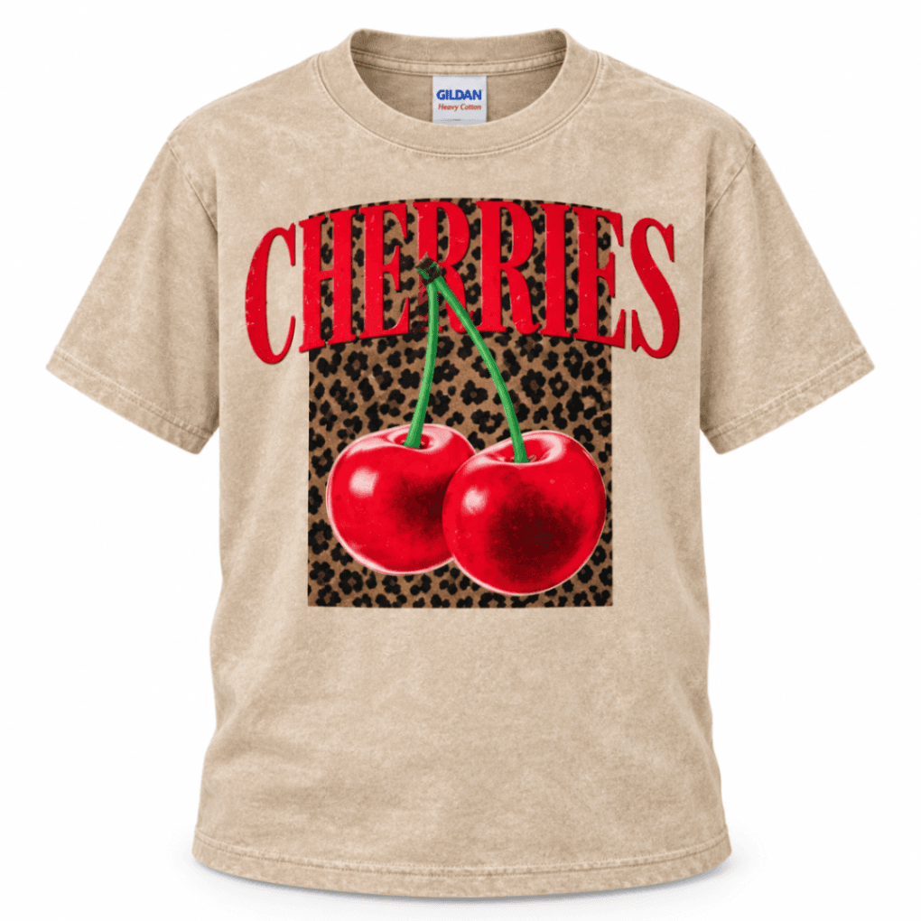 Cherries Retro Graphic T-Shirt