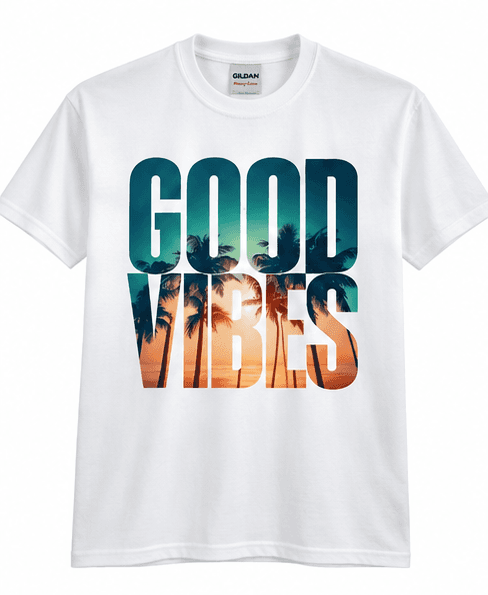 Good Vibes Sunset Graphic T-Shirt