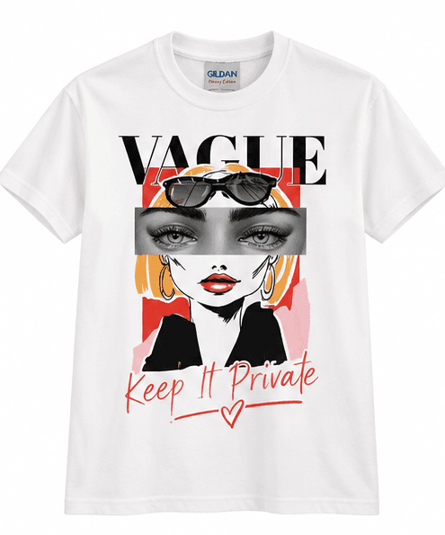 Vague Keep It Private Graphic T-Shirt