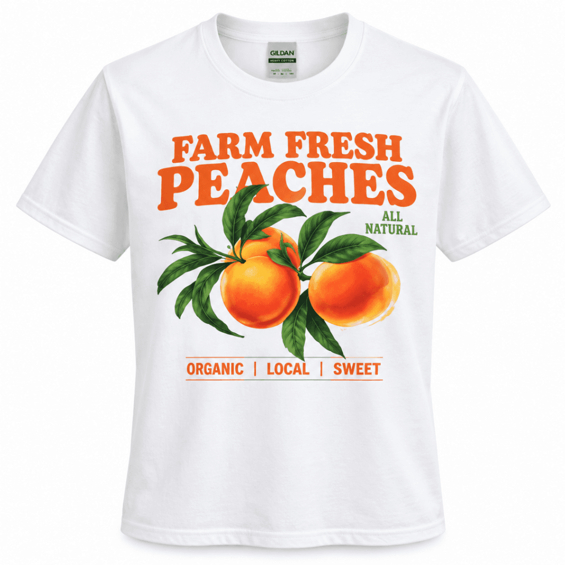 Farm Fresh Peaches Graphic T-Shirt