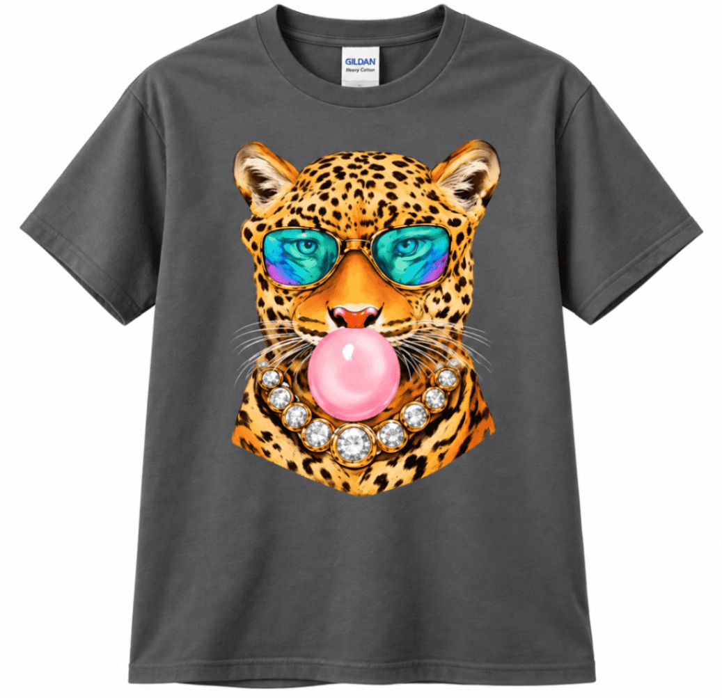 Leopard Bubblegum Graphic T-Shirt