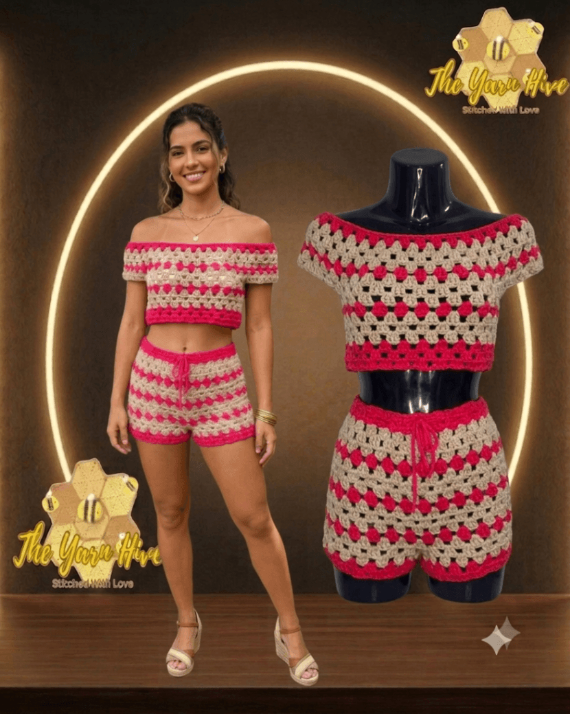 Off shoulder 2-piece set